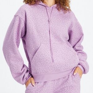 Fabletics Lavender Patterned Hoodie